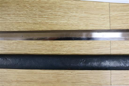 A WWII Luftwaffe officers sword, blade marked SMF Solingen